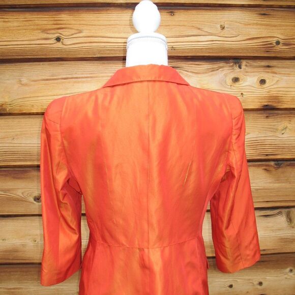 Orange Iridescent Jacket Blazer - Picture 7 of 9